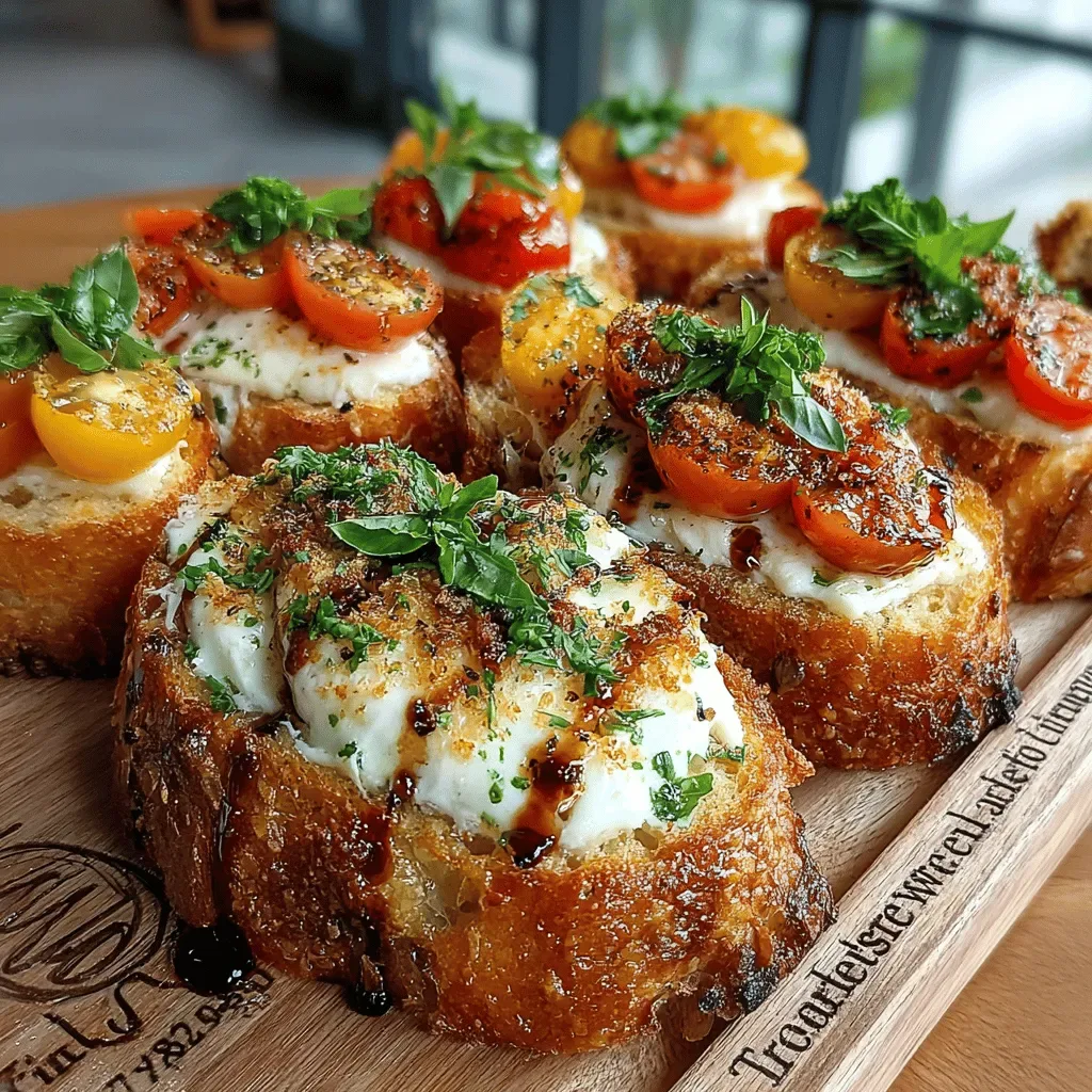 Caprese Garlic Bread with Balsamic Glaze
