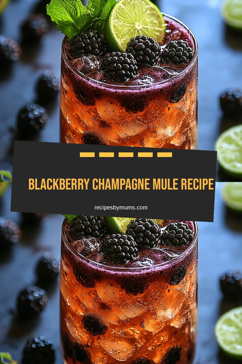 Blackberry Champagne Mule Recipe