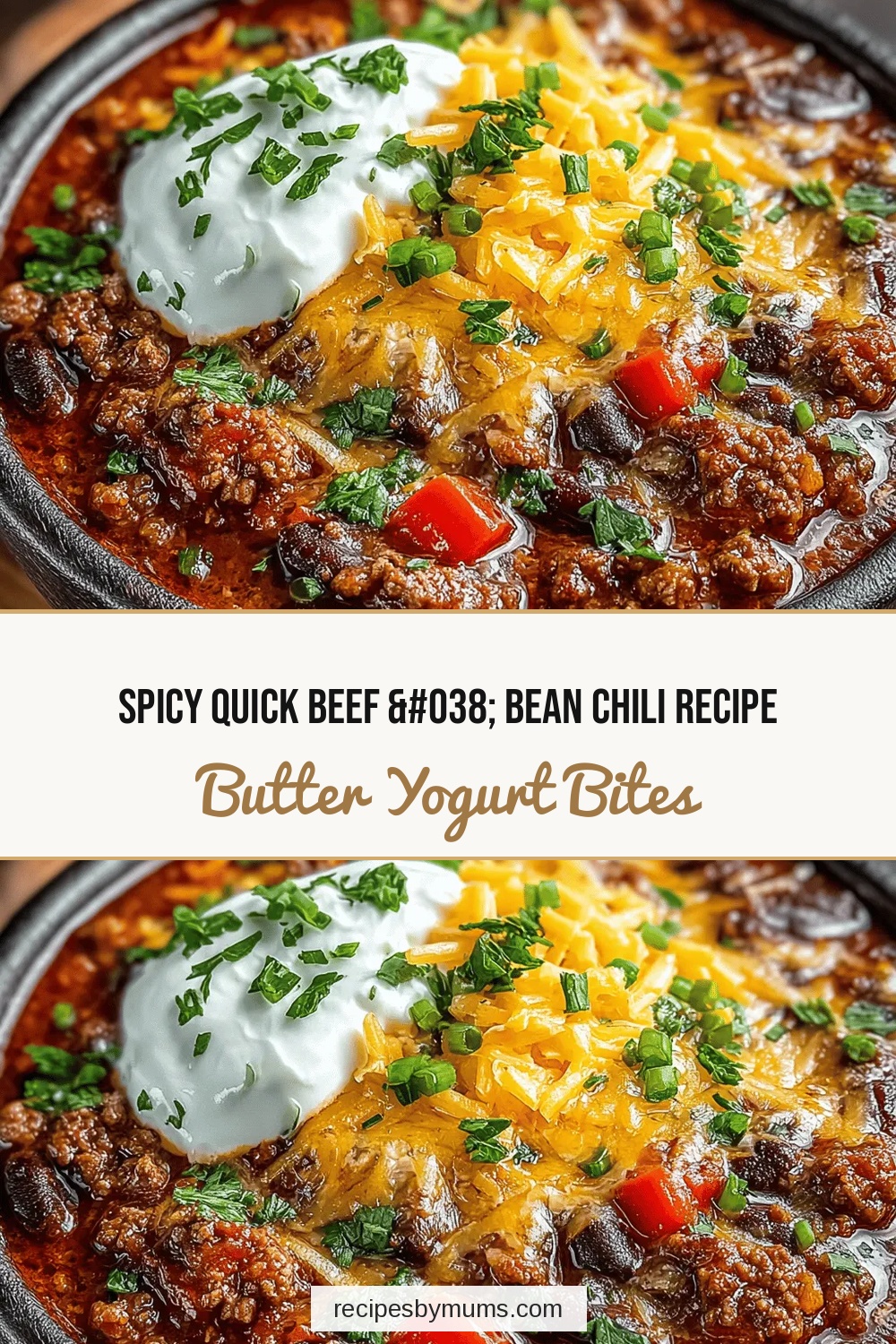 Spicy Quick Beef & Bean Chili Recipe