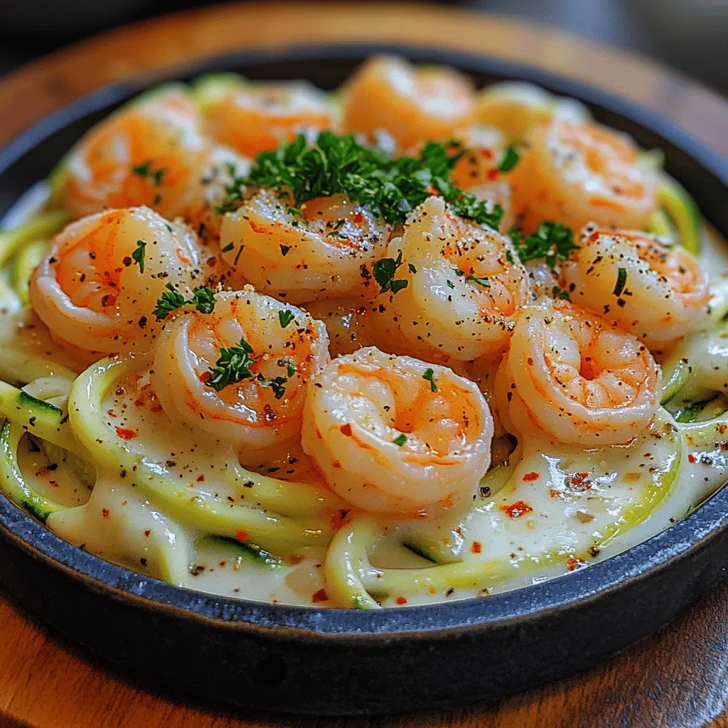 Shrimp Alfredo Zucchini Noodles: A Deliciously Healthy Alternative