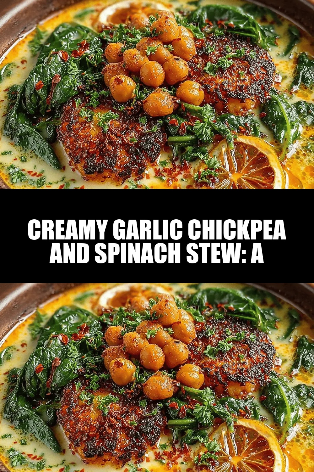 Creamy Garlic Chickpea and Spinach Stew: A Flavorful Guide