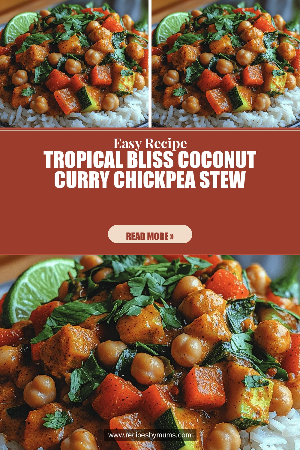 Tropical Bliss Coconut Curry Chickpea Stew