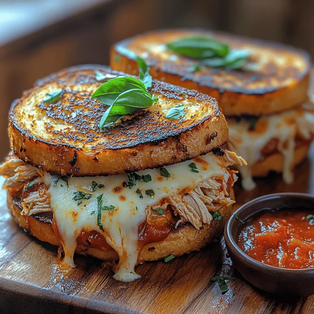 Lazy Chicken Parmesan Grilled Cheese Recipe