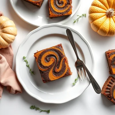 Pumpkin Swirl Brownies