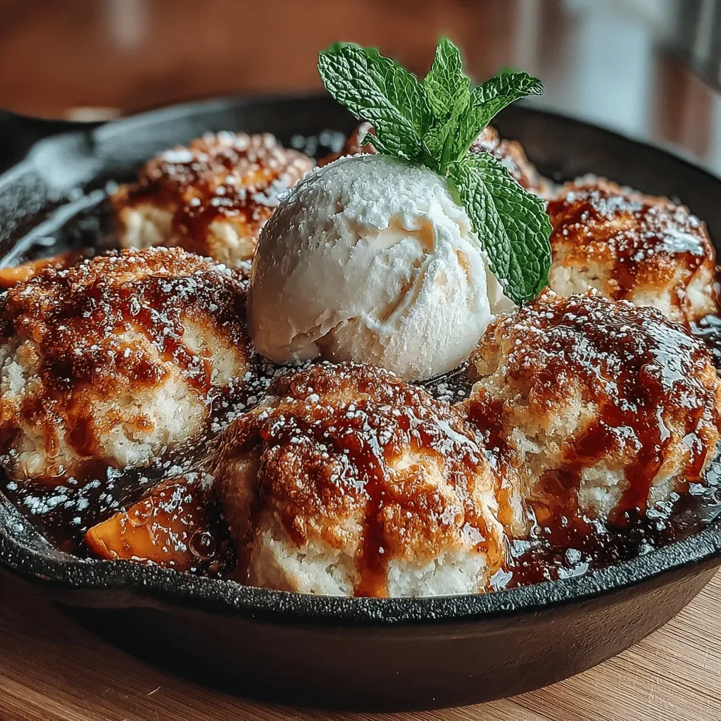 5-Minute Peach Cobbler Delight
