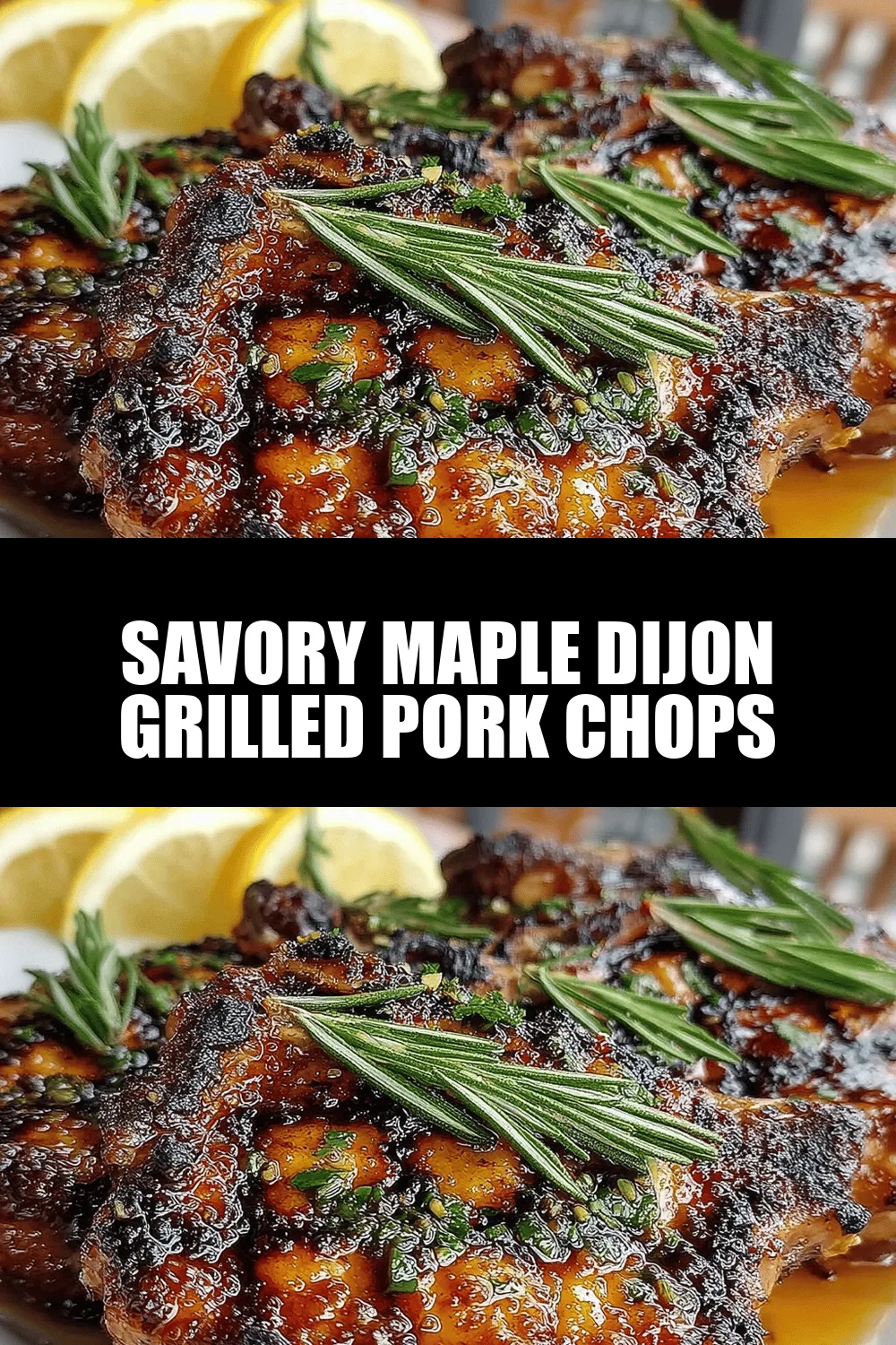 Savory Maple Dijon Grilled Pork Chops
