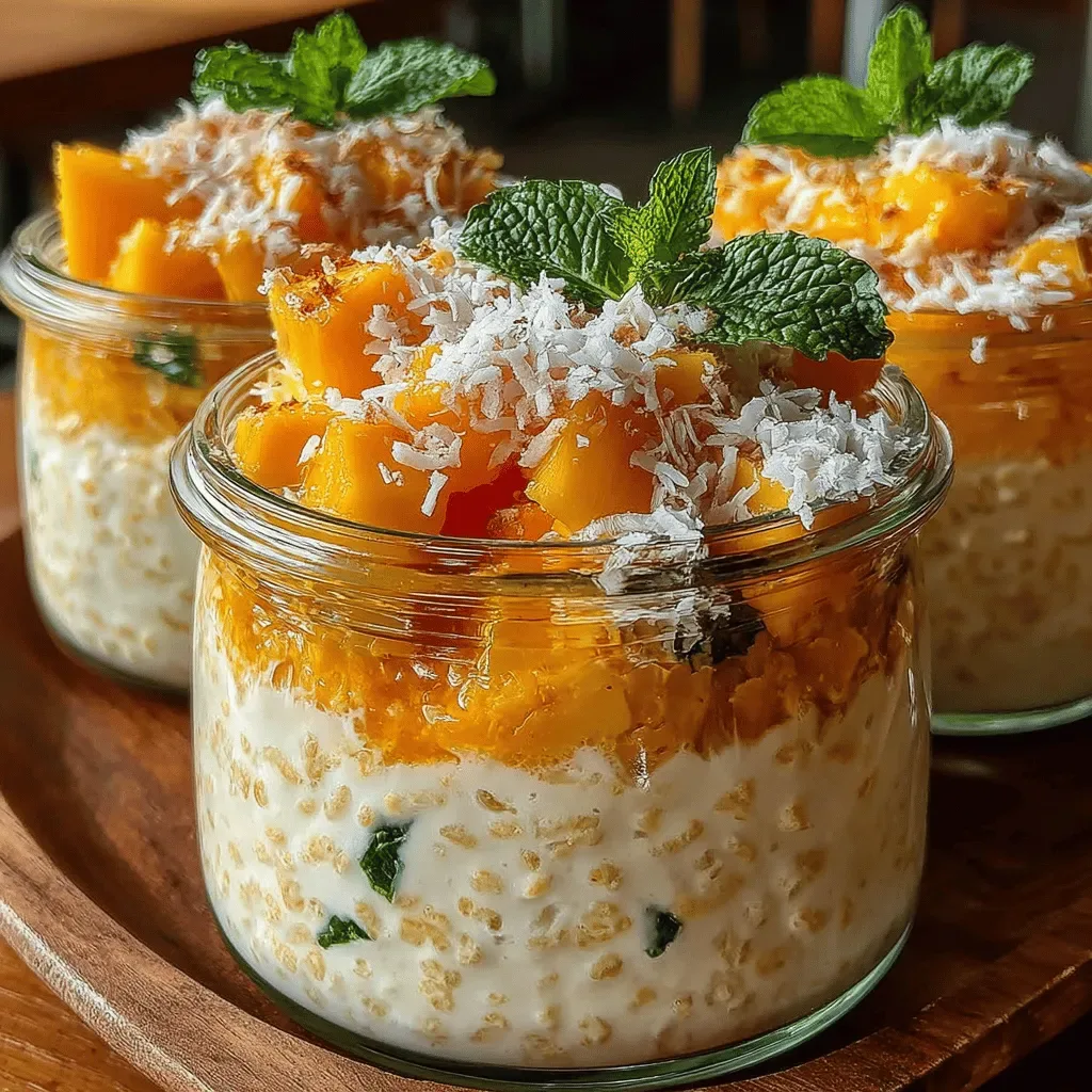 Tropical Bliss Coconut Mango Overnight Oats Recipe