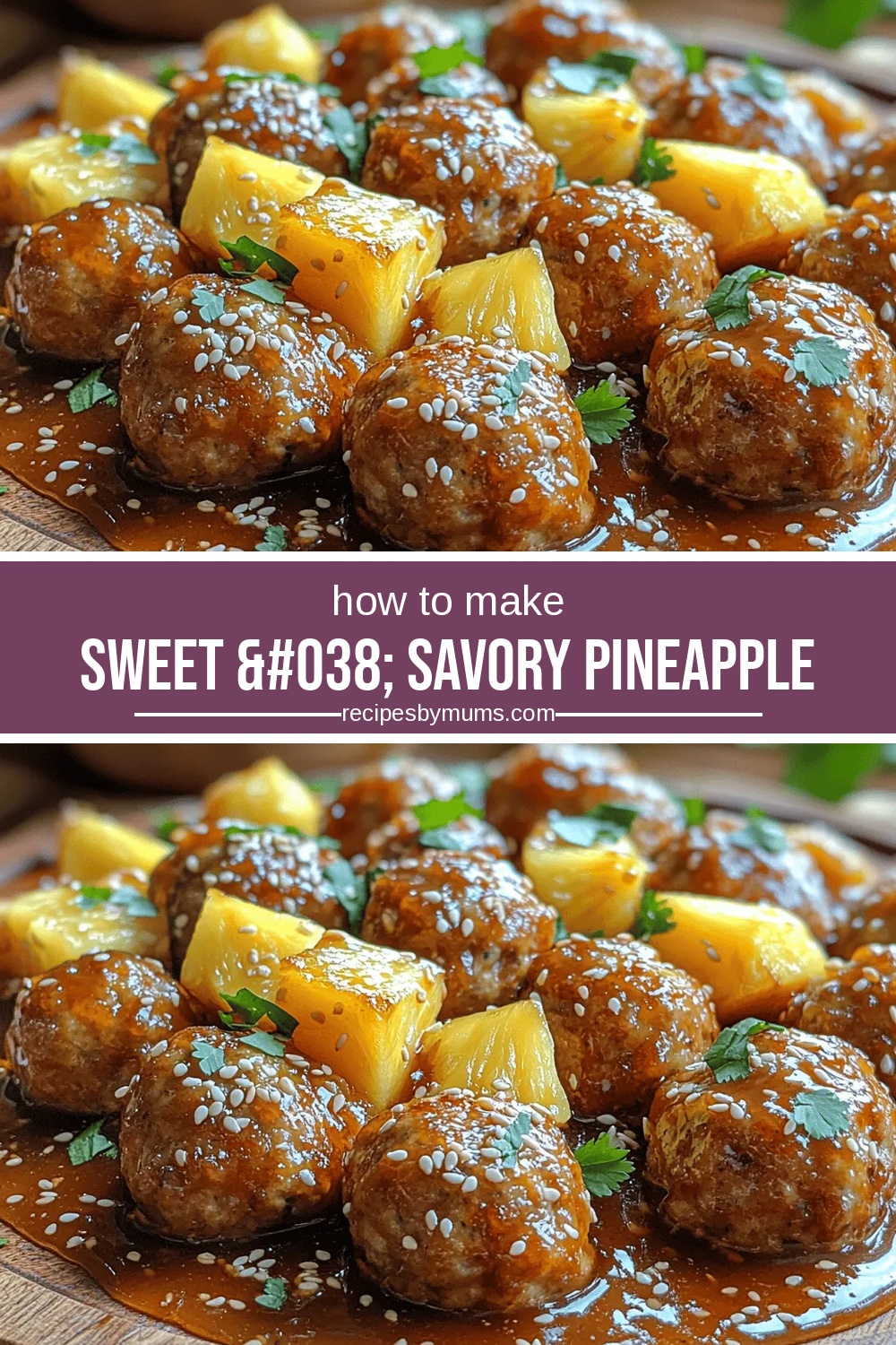 Sweet & Savory Pineapple Teriyaki Meatballs: A Flavorful Fusion