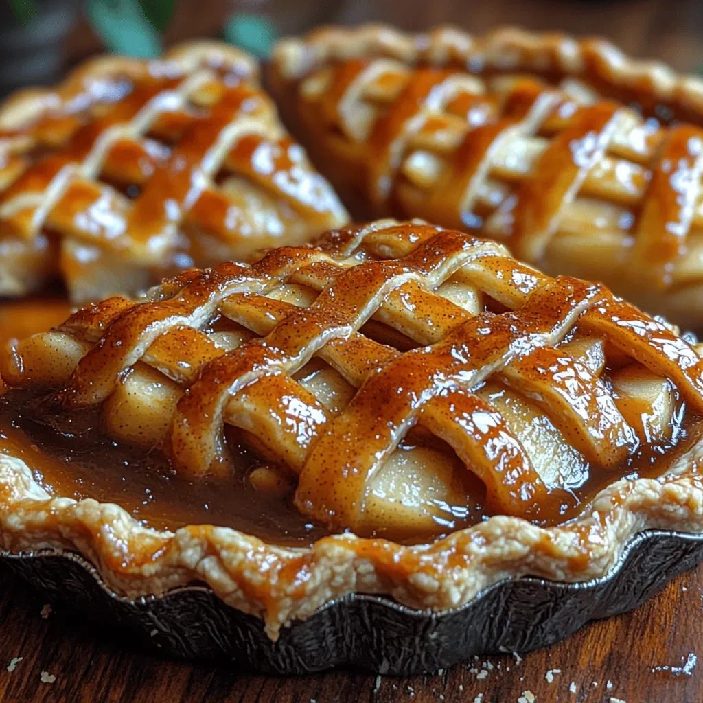 Crispy Caramel Apple Delight Pie