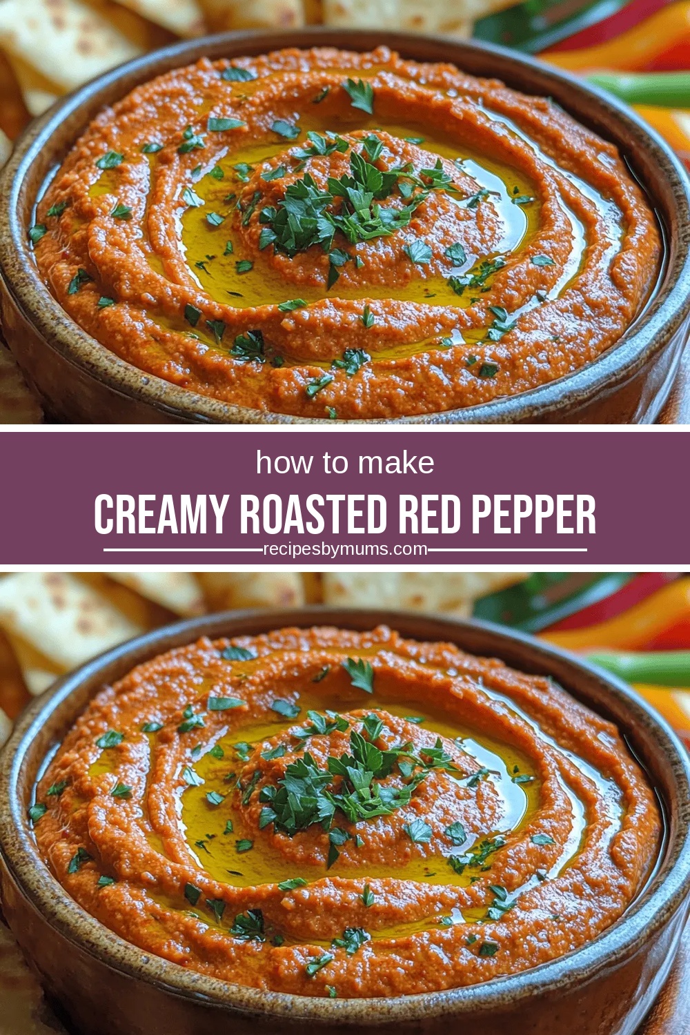 Creamy Roasted Red Pepper Hummus: A Delectable Delight