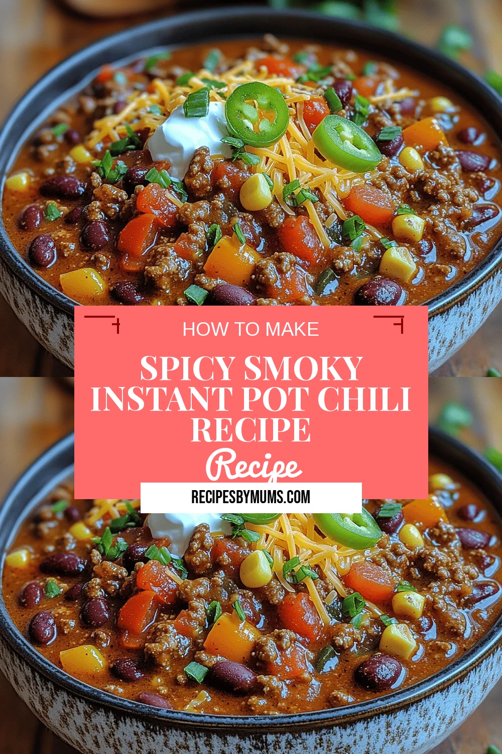 Spicy Smoky Instant Pot Chili Recipe