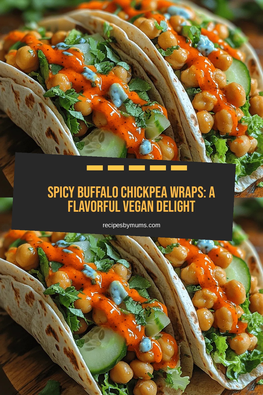 Spicy Buffalo Chickpea Wraps: A Flavorful Vegan Delight