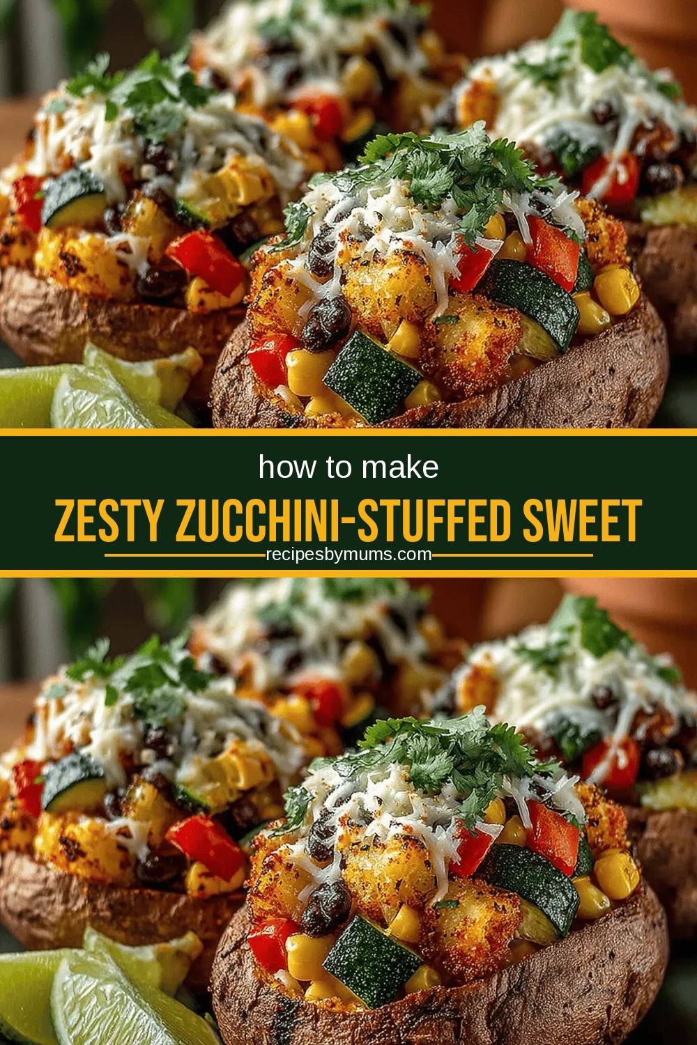 Zesty Zucchini-Stuffed Sweet Potatoes
