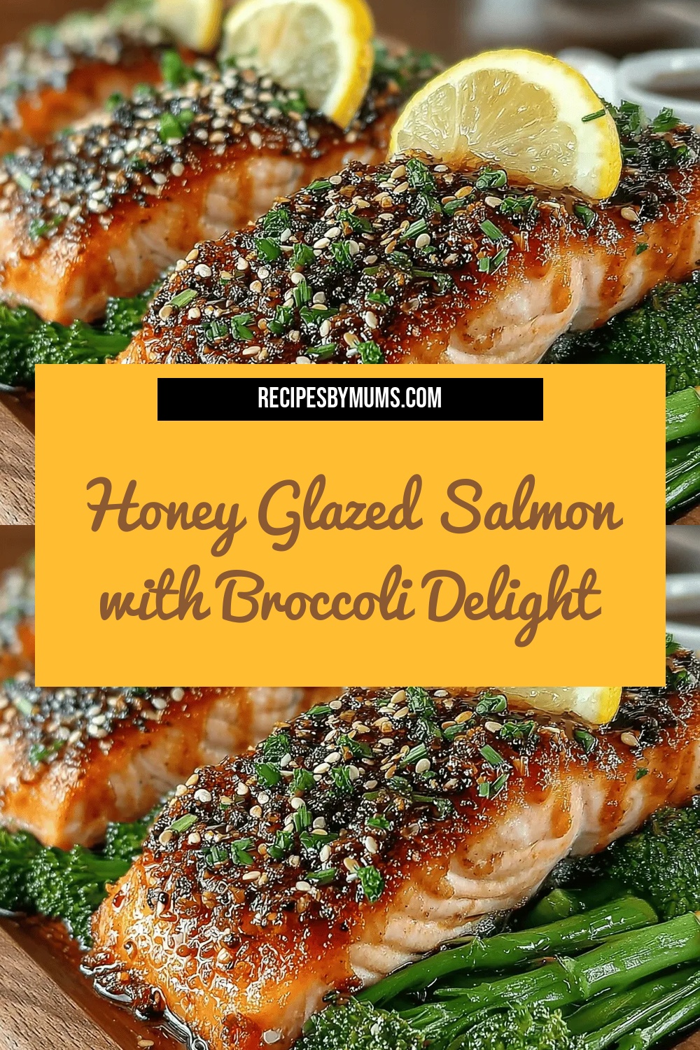 Honey Glazed Salmon with Broccoli Delight