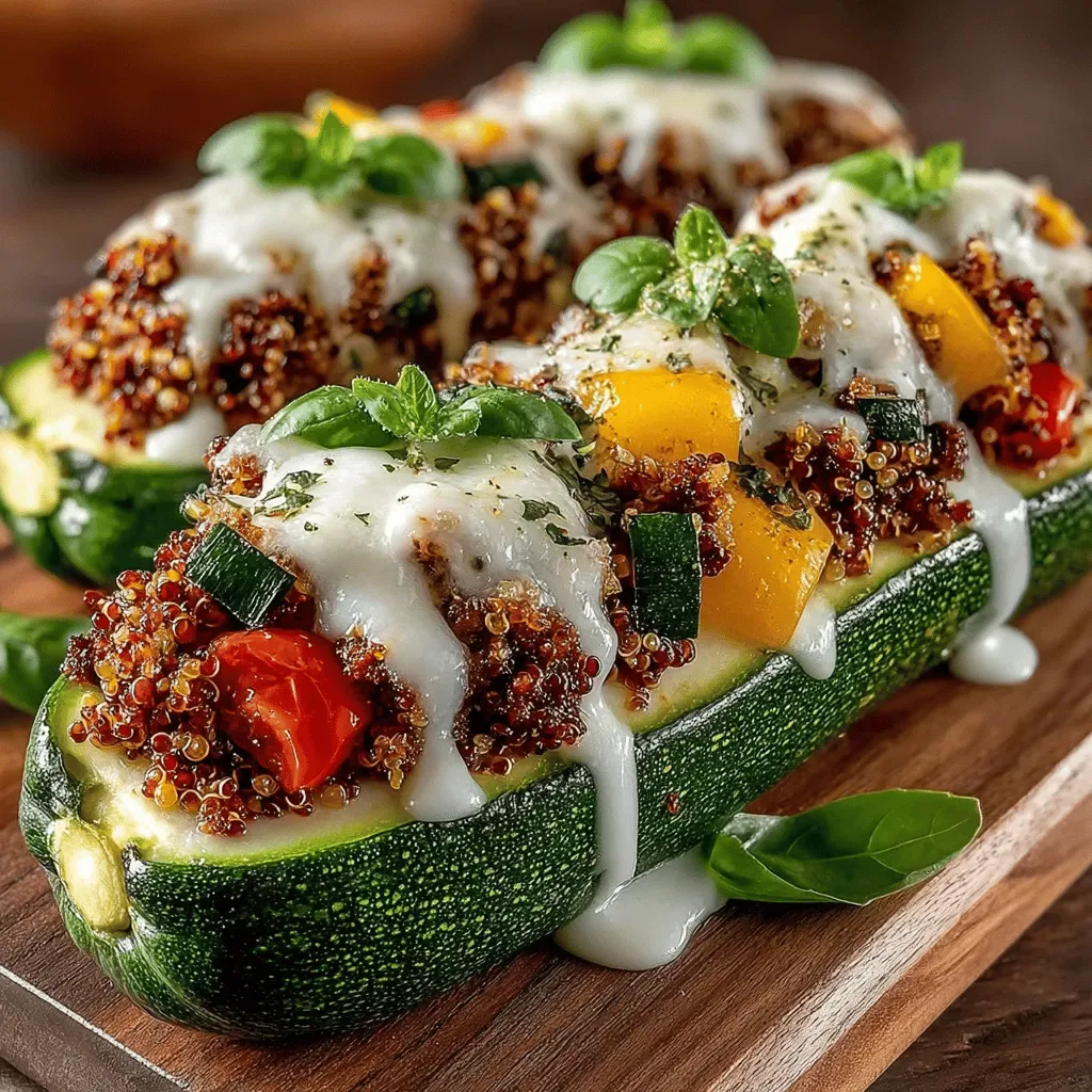 Zesty Turkey-Stuffed Zucchini Boats