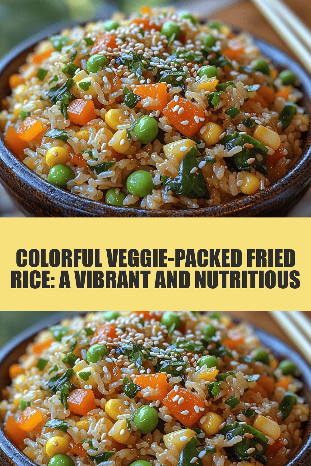 Colorful Veggie-Packed Fried Rice: A Vibrant and Nutritious Meal