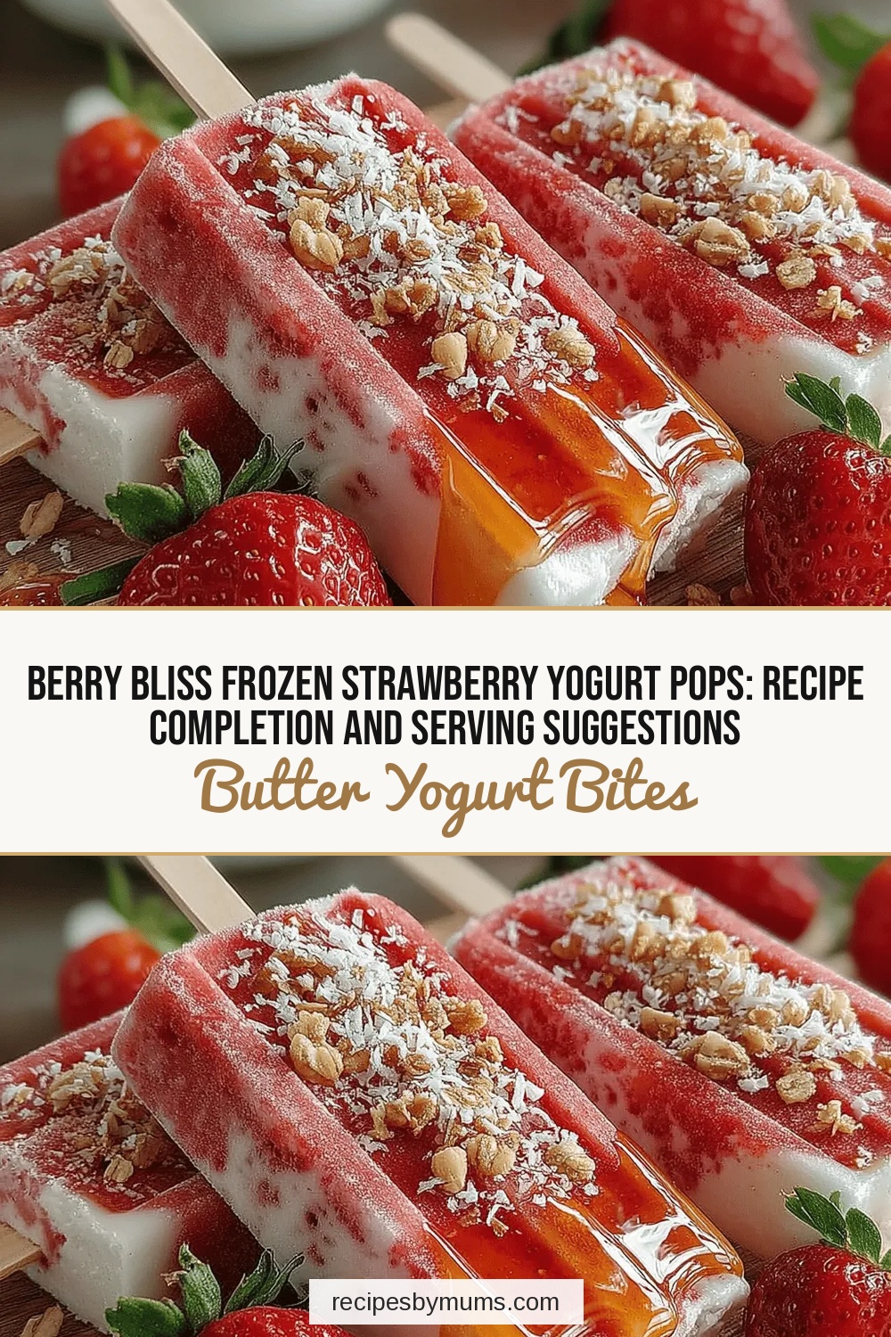 Berry Bliss Frozen Strawberry Yogurt Pops: Recipe Completion and Serving Suggestions