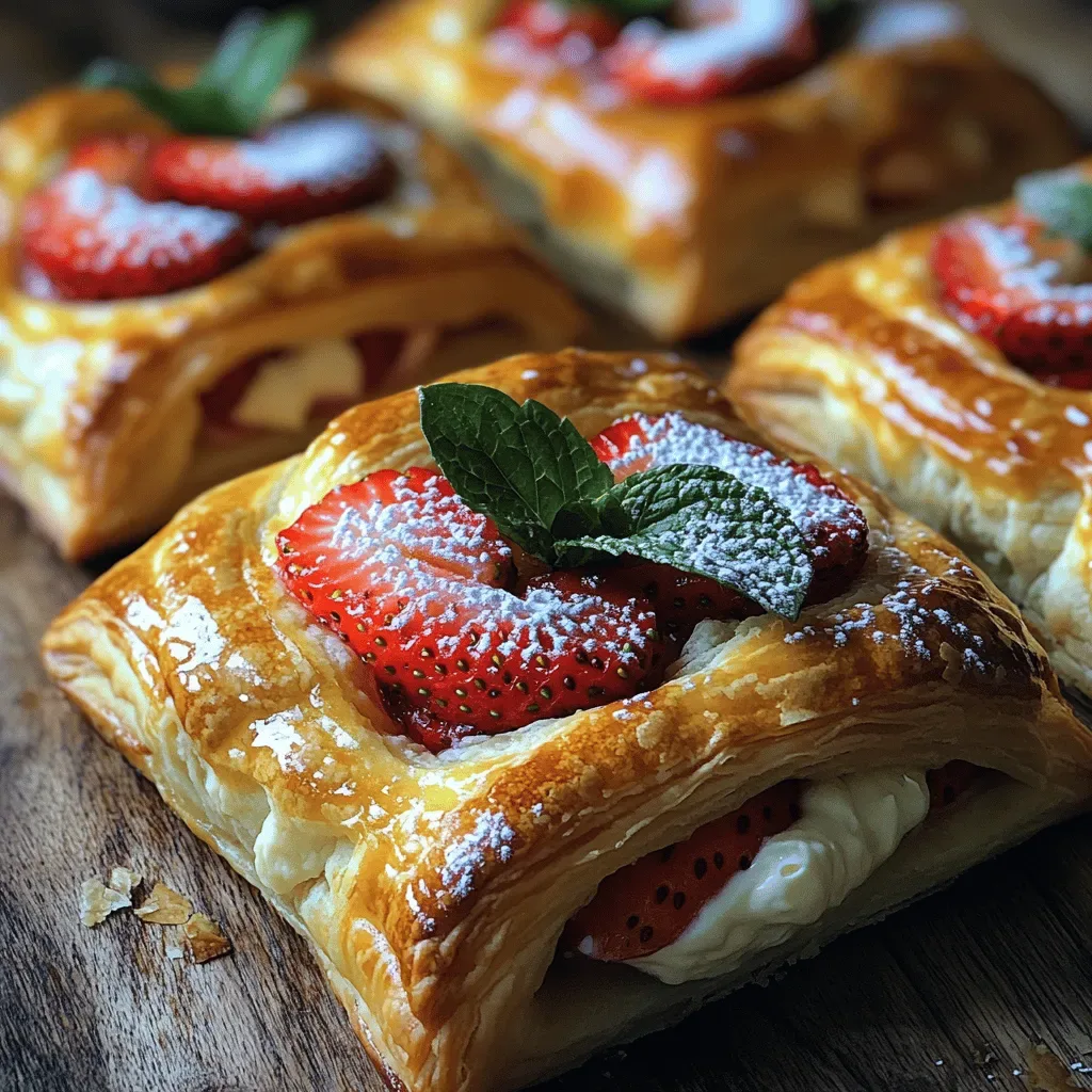 Vegan Strawberry Cream Danish Delight: A Luxurious Plant-Based Dessert
