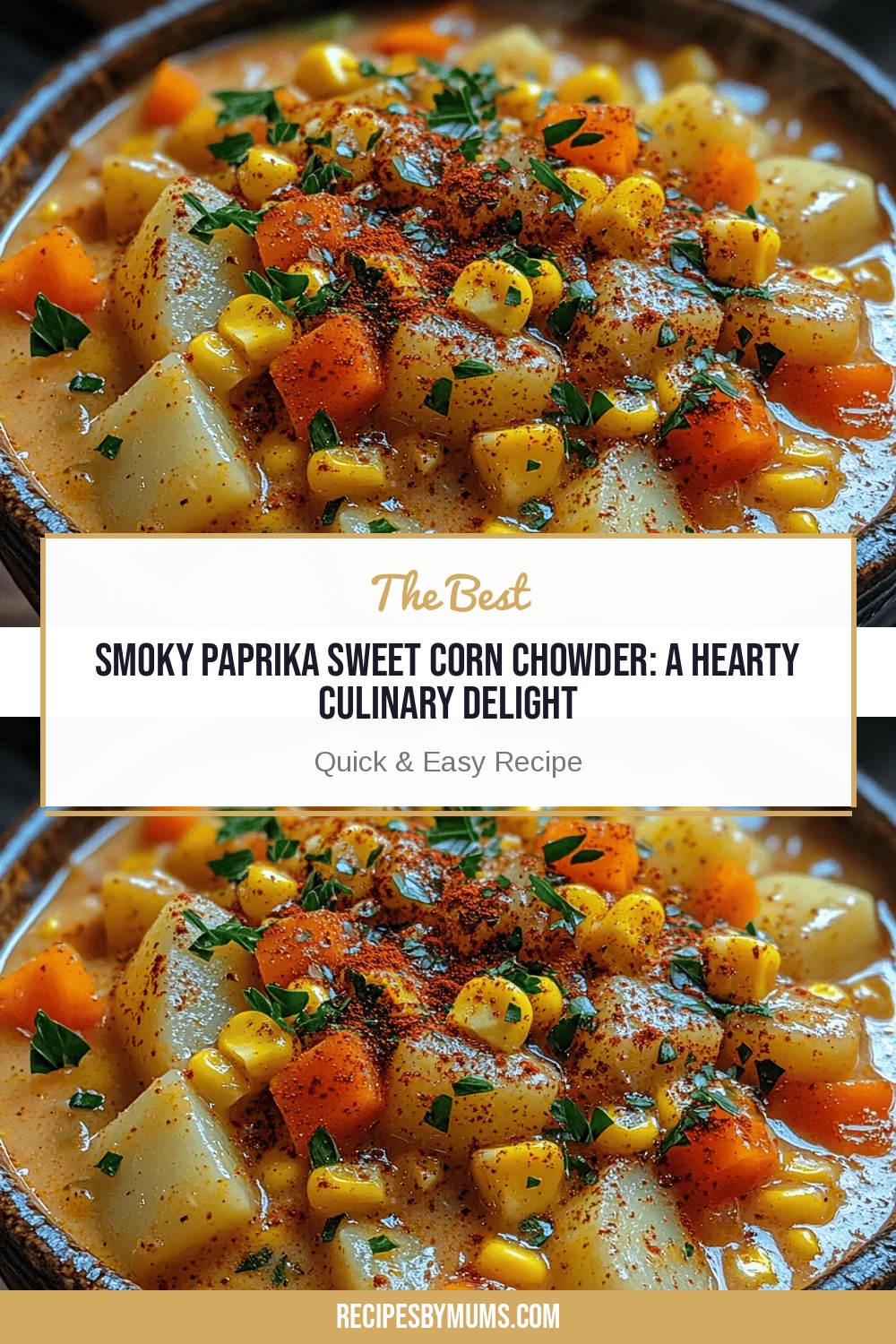 Smoky Paprika Sweet Corn Chowder: A Hearty Culinary Delight