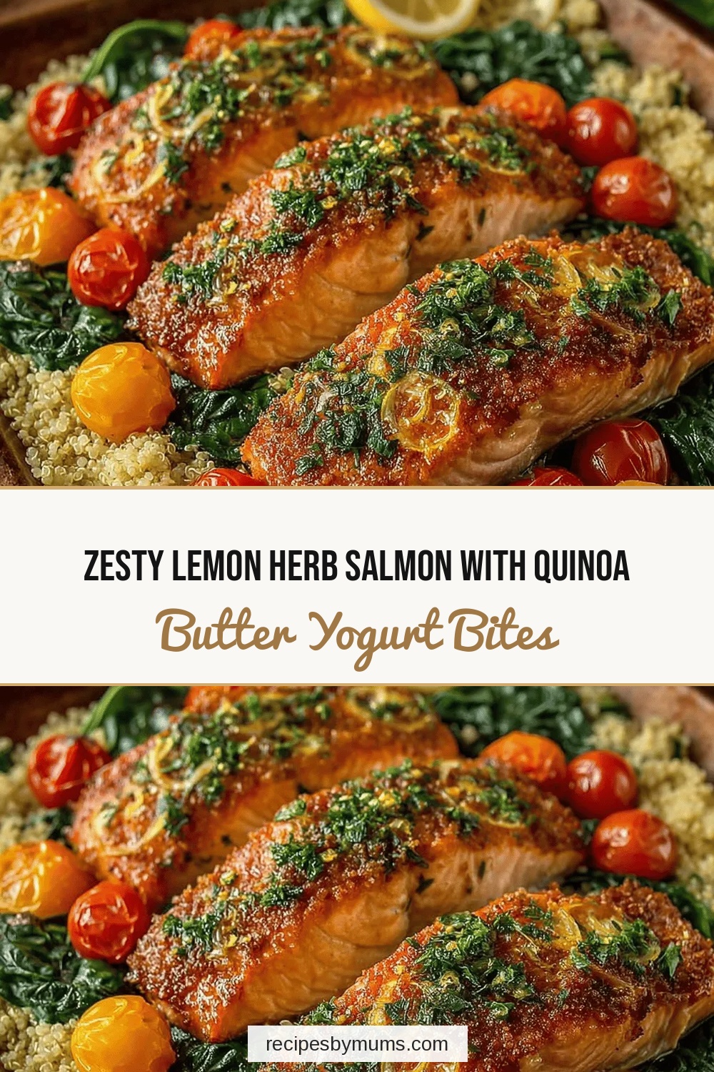 Zesty Lemon Herb Salmon with Quinoa