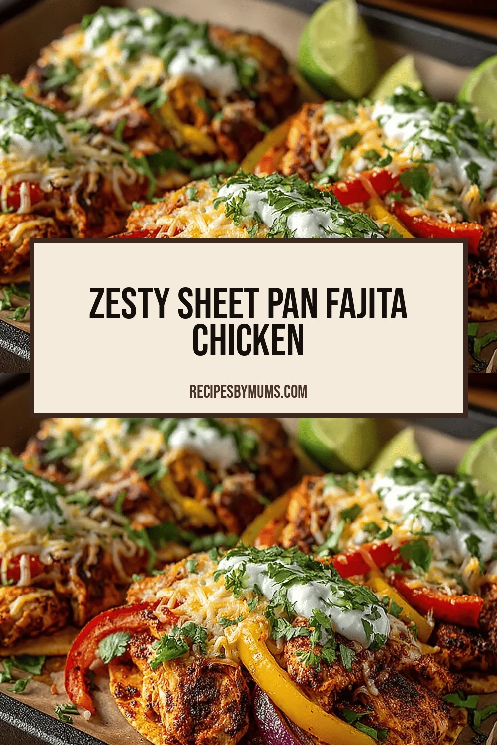 Zesty Sheet Pan Fajita Chicken