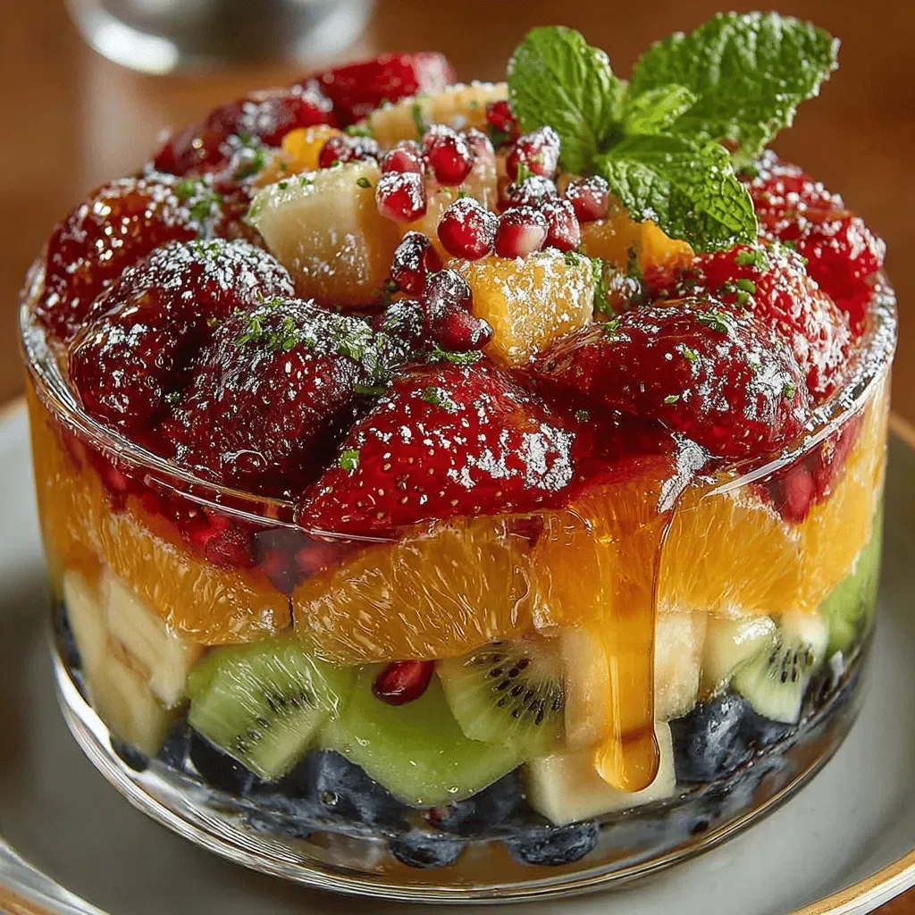 Rainbow Bliss Fruit Salad Bowl: A Refreshing Delight