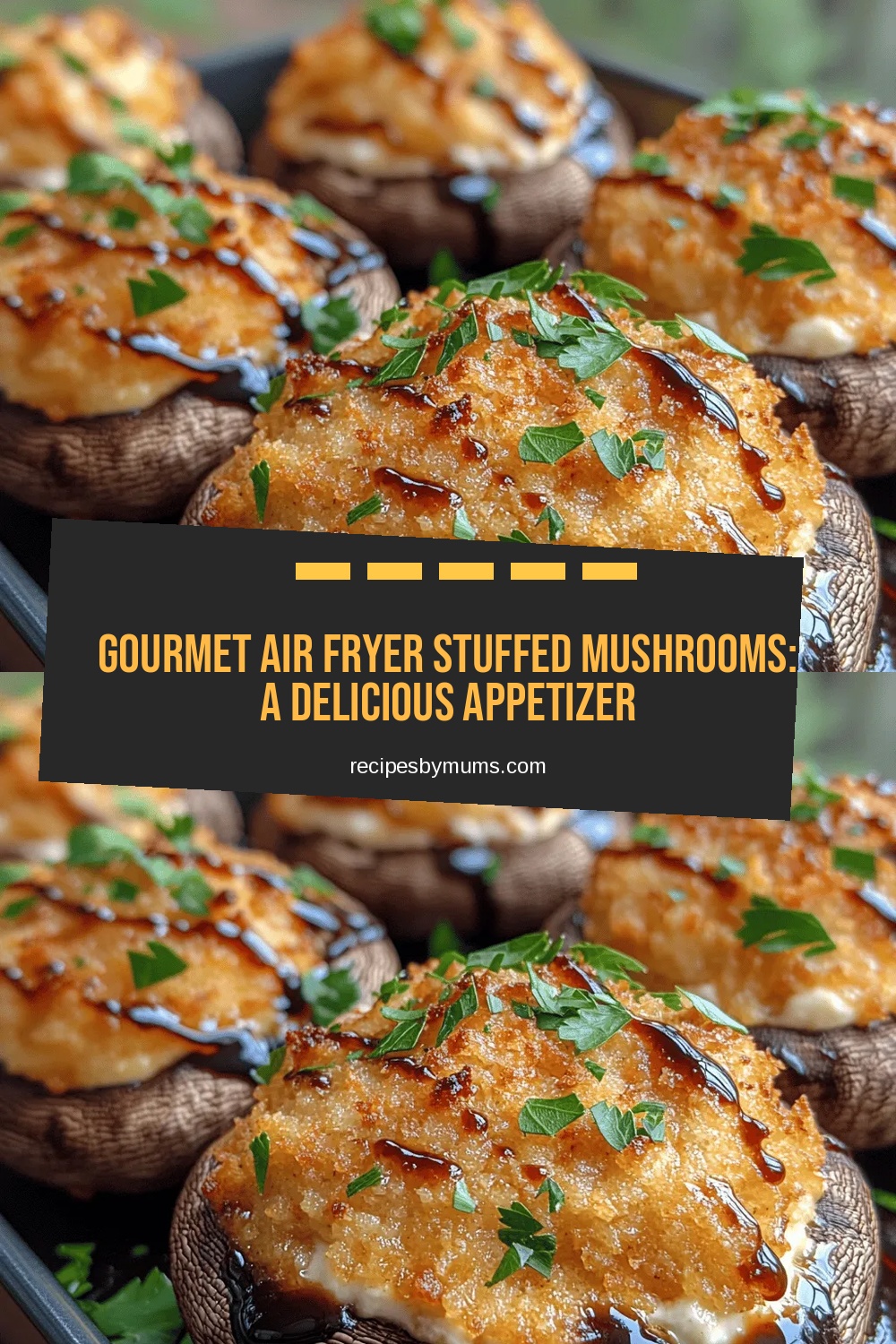 Gourmet Air Fryer Stuffed Mushrooms: A Delicious Appetizer