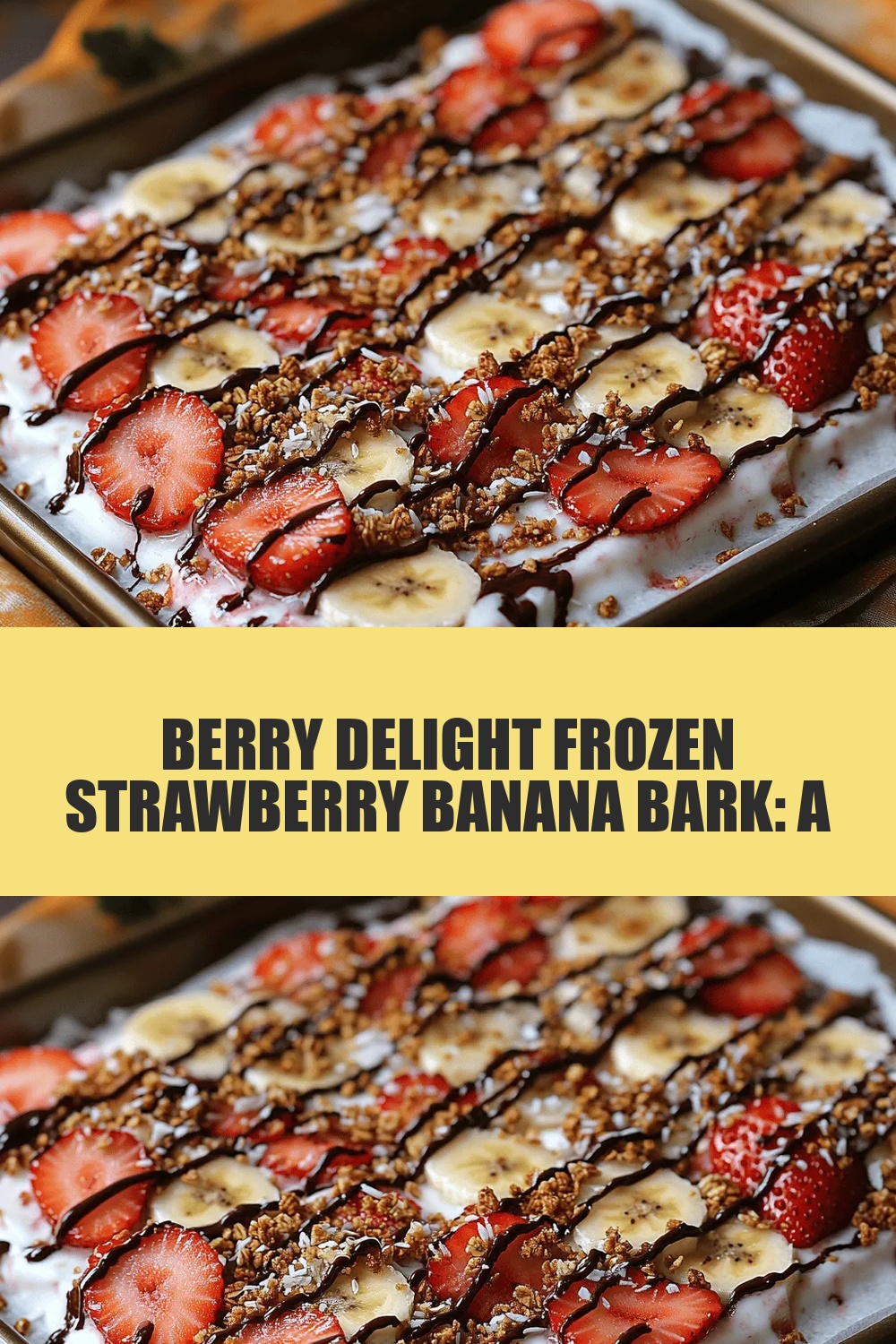 Berry Delight Frozen Strawberry Banana Bark: A Healthy Snack for Everyone