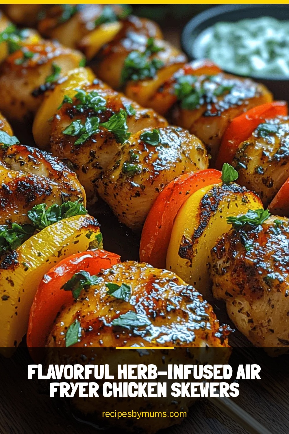 Flavorful Herb-Infused Air Fryer Chicken Skewers