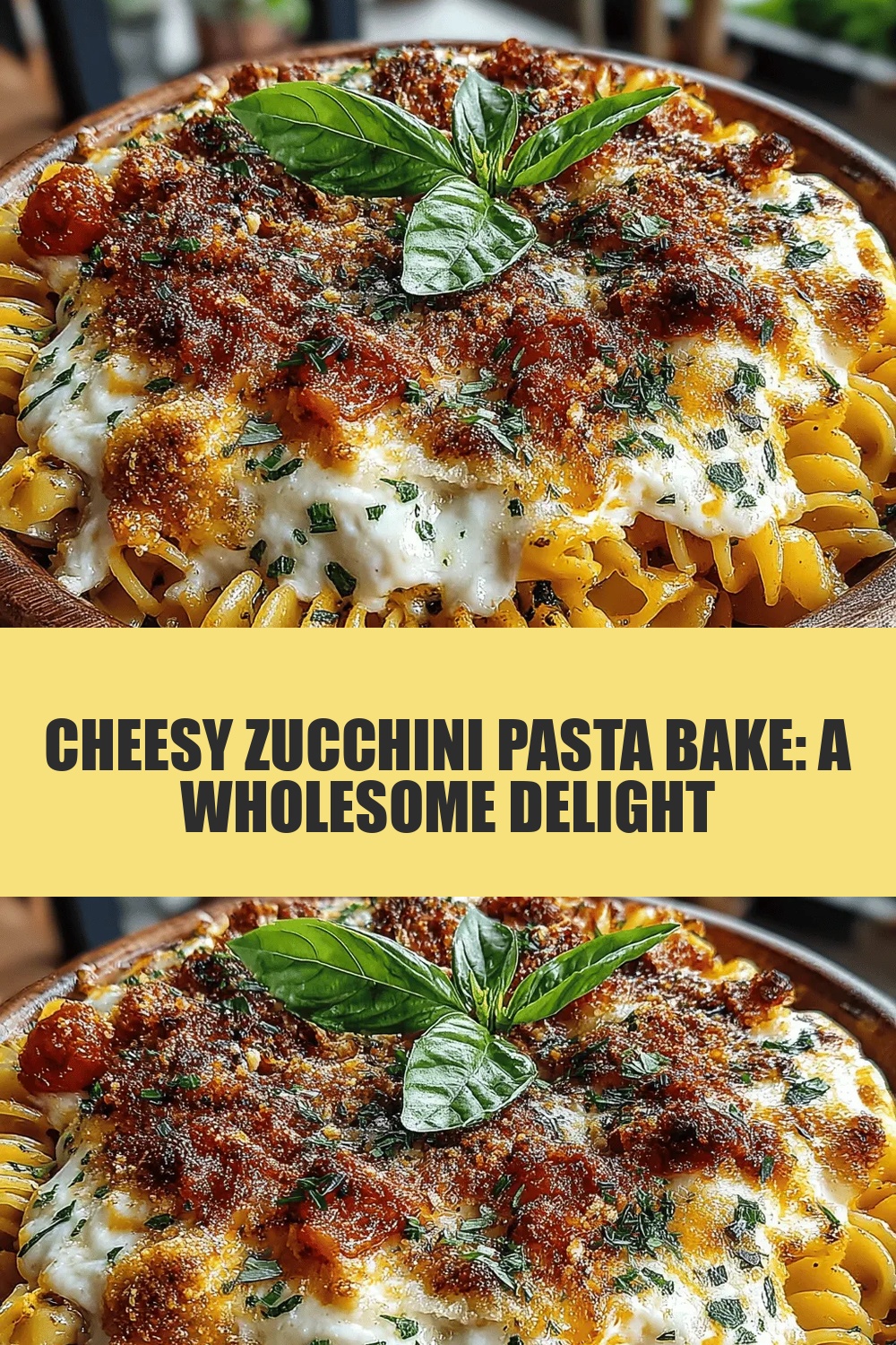 Cheesy Zucchini Pasta Bake: A Wholesome Delight