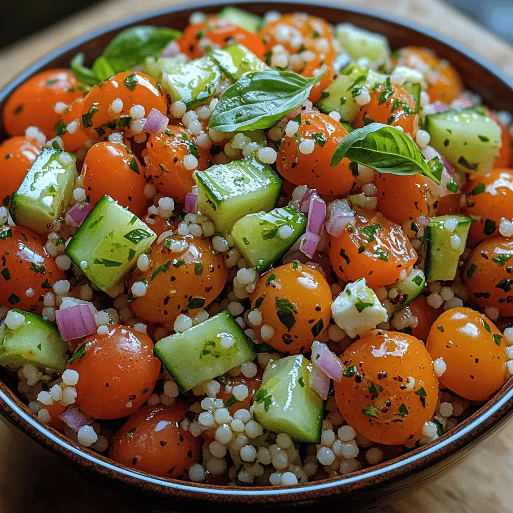 Fresh Tomato Basil Couscous Salad: A Refreshing Summer Delight