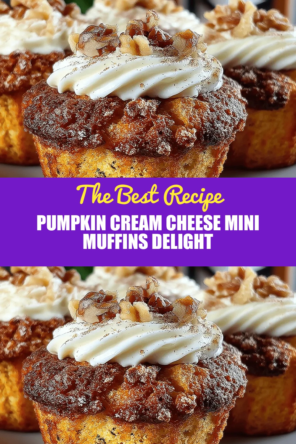 Pumpkin Cream Cheese Mini Muffins Delight