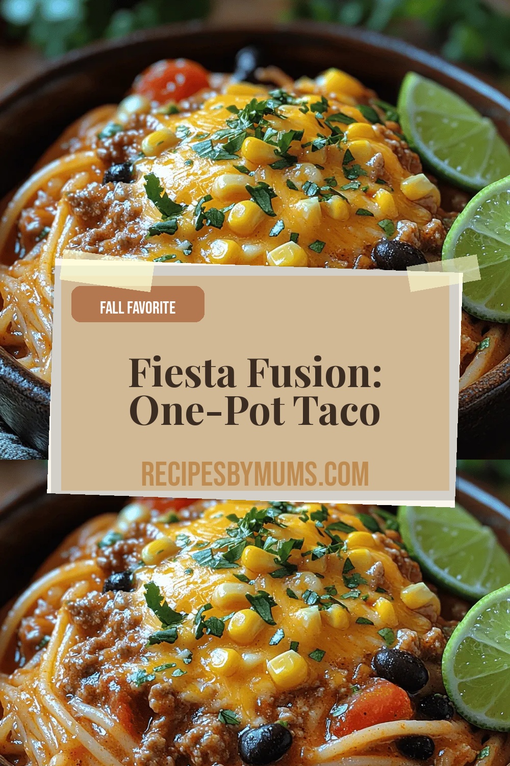 Fiesta Fusion: One-Pot Taco Spaghetti