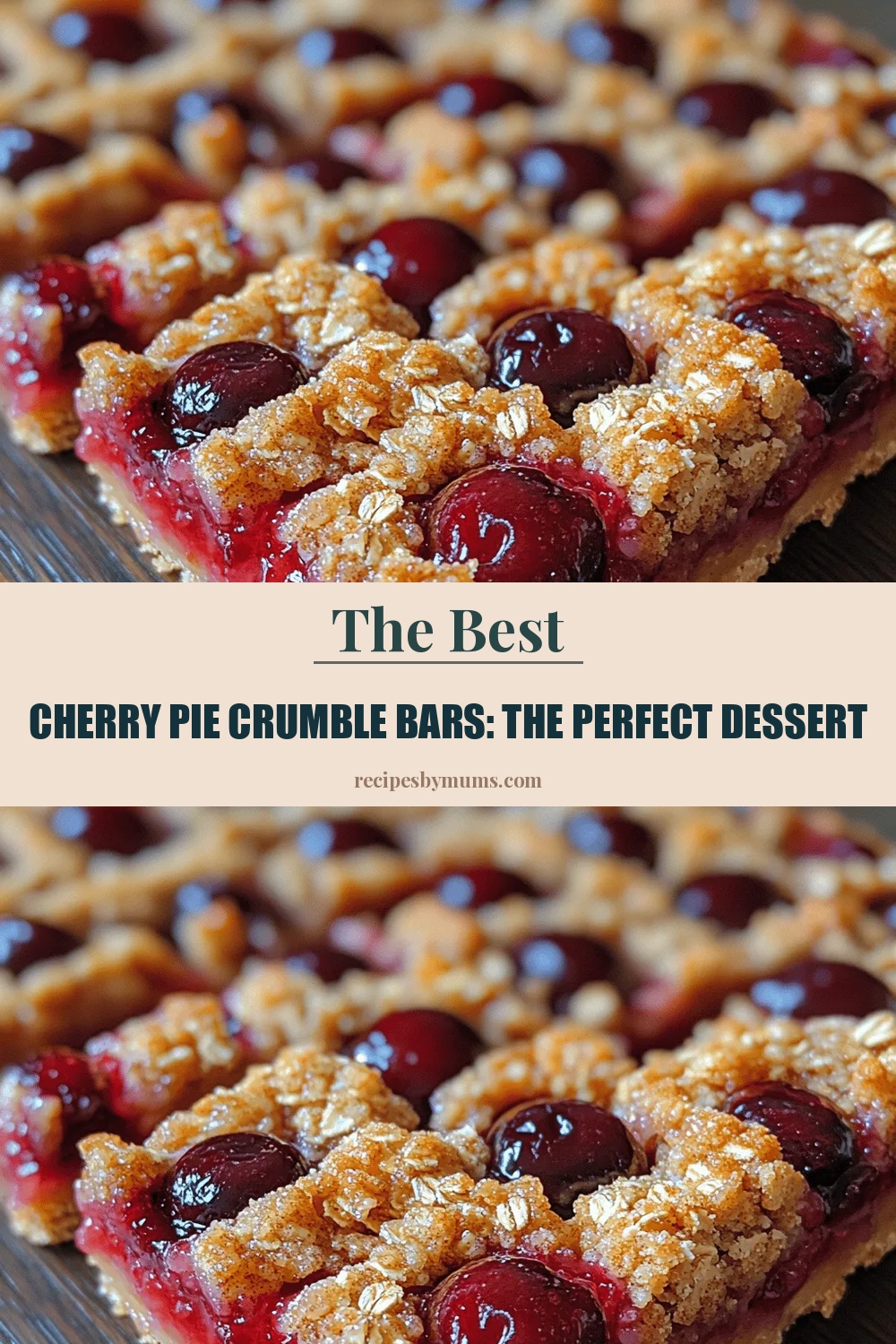 Cherry Pie Crumble Bars: The Perfect Dessert