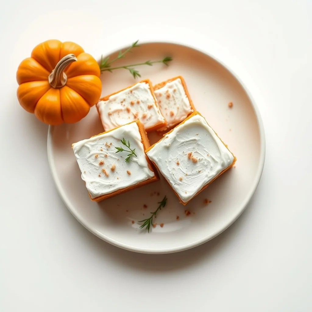 Pumpkin Pie Frosted Squares