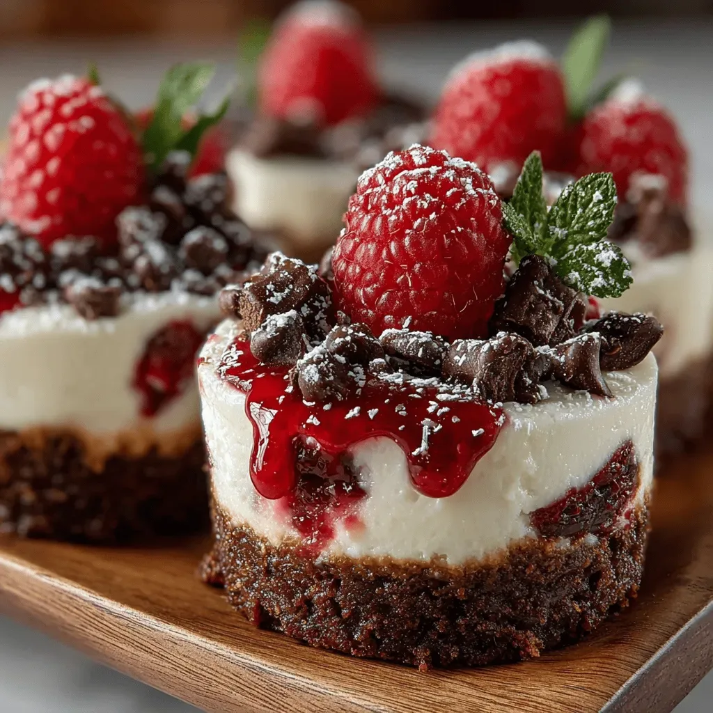 Raspberry Brownie Heaven: Frozen Yogurt Discs