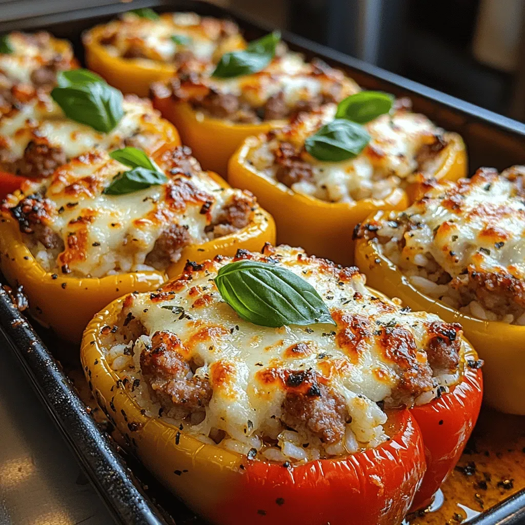 Italian Sausage Stuffed Peppers Recipe