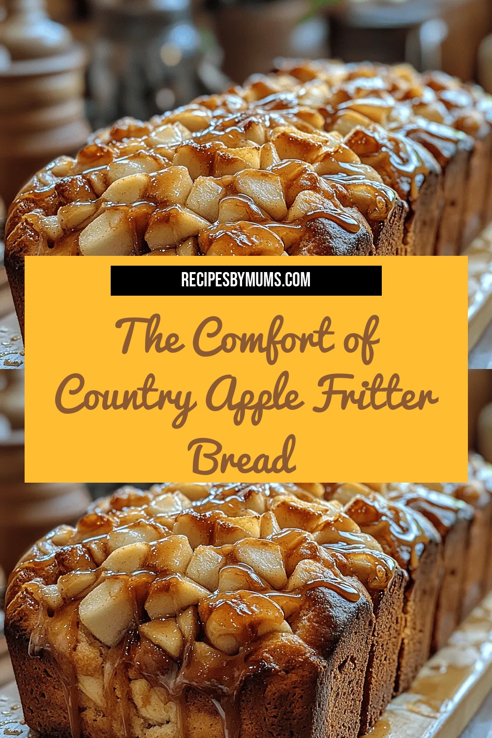 The Comfort of Country Apple Fritter Bread