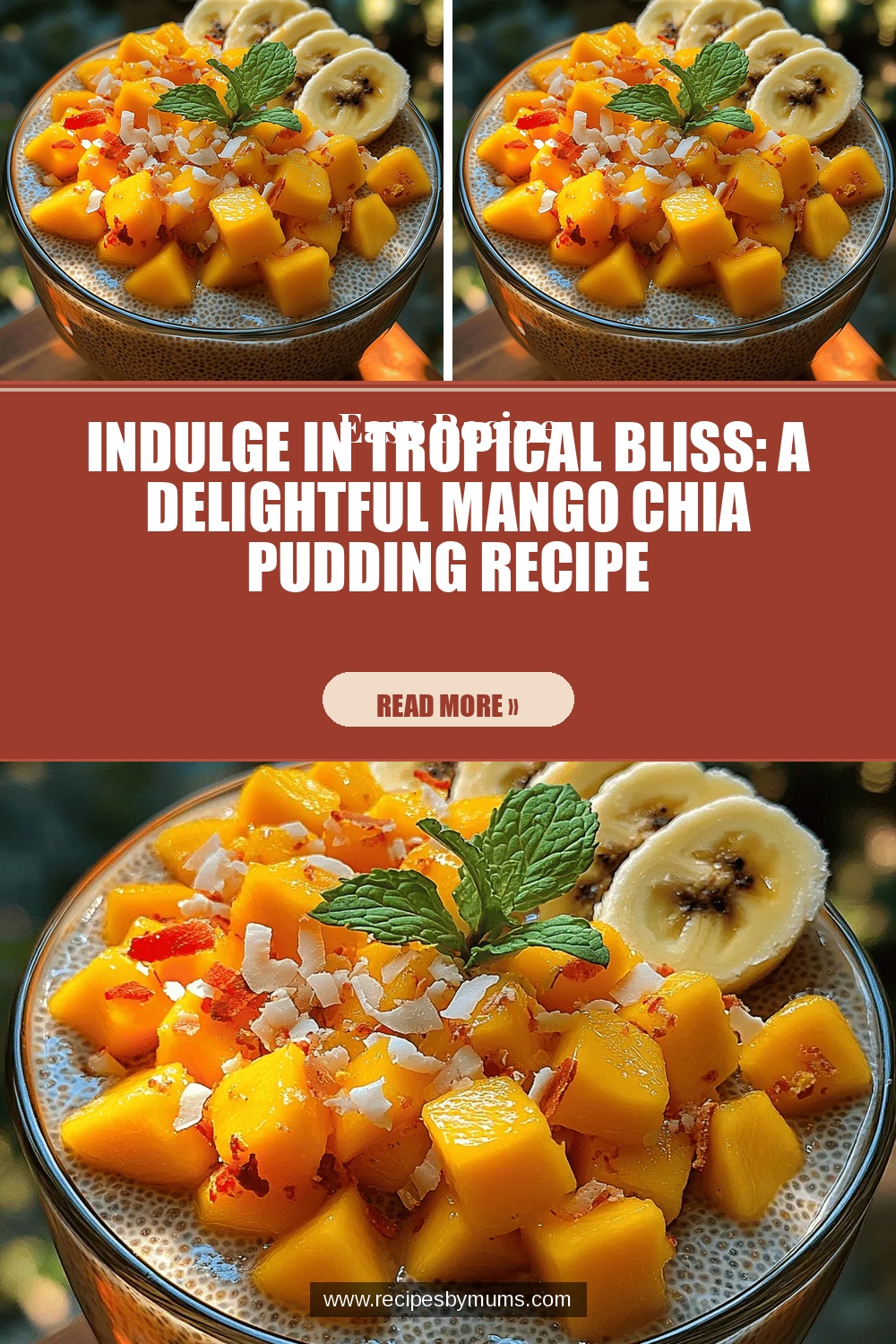 Indulge in Tropical Bliss: A Delightful Mango Chia Pudding Recipe