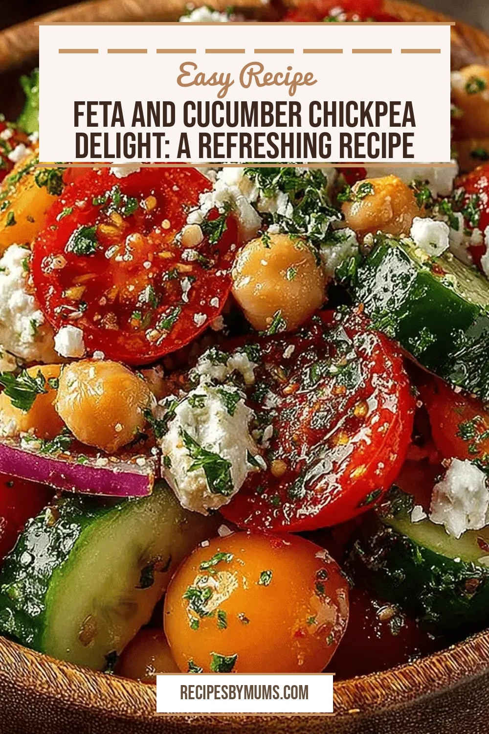 Feta and Cucumber Chickpea Delight: A Refreshing Recipe