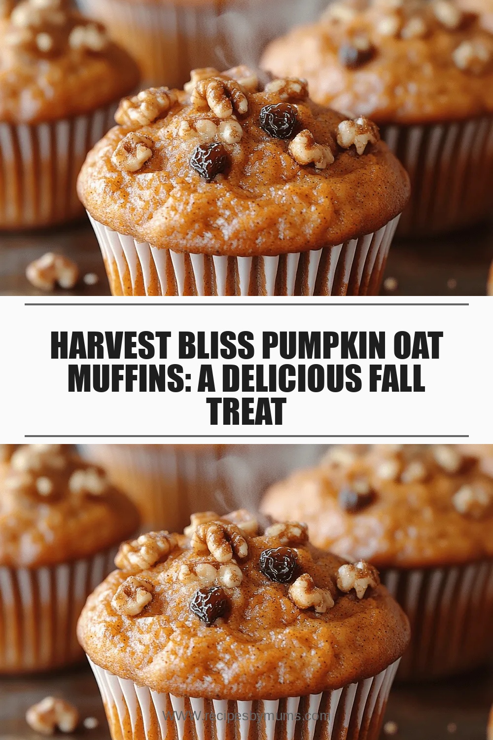Harvest Bliss Pumpkin Oat Muffins: A Delicious Fall Treat