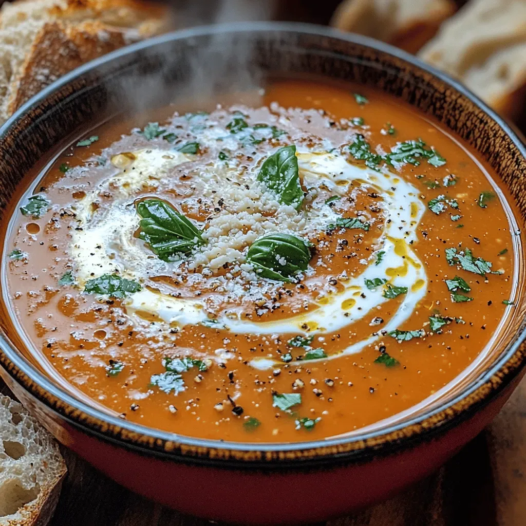 Tomato Basil Bliss Soup: A Comforting Culinary Delight