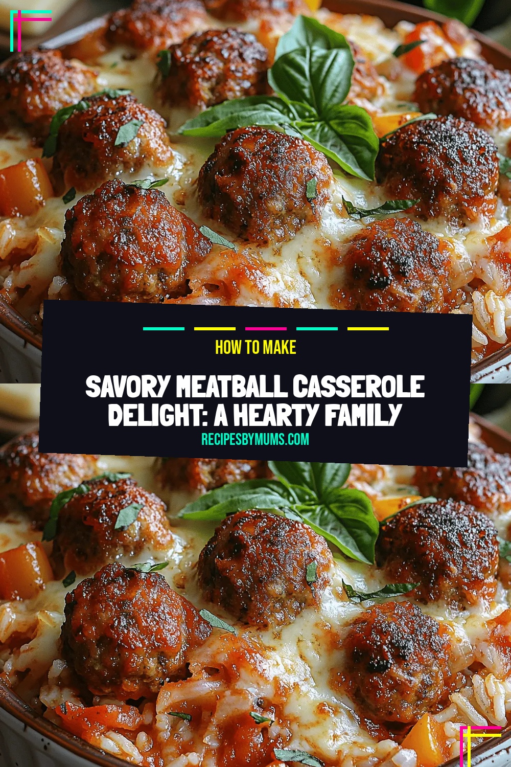 Savory Meatball Casserole Delight: A Hearty Family Favorite