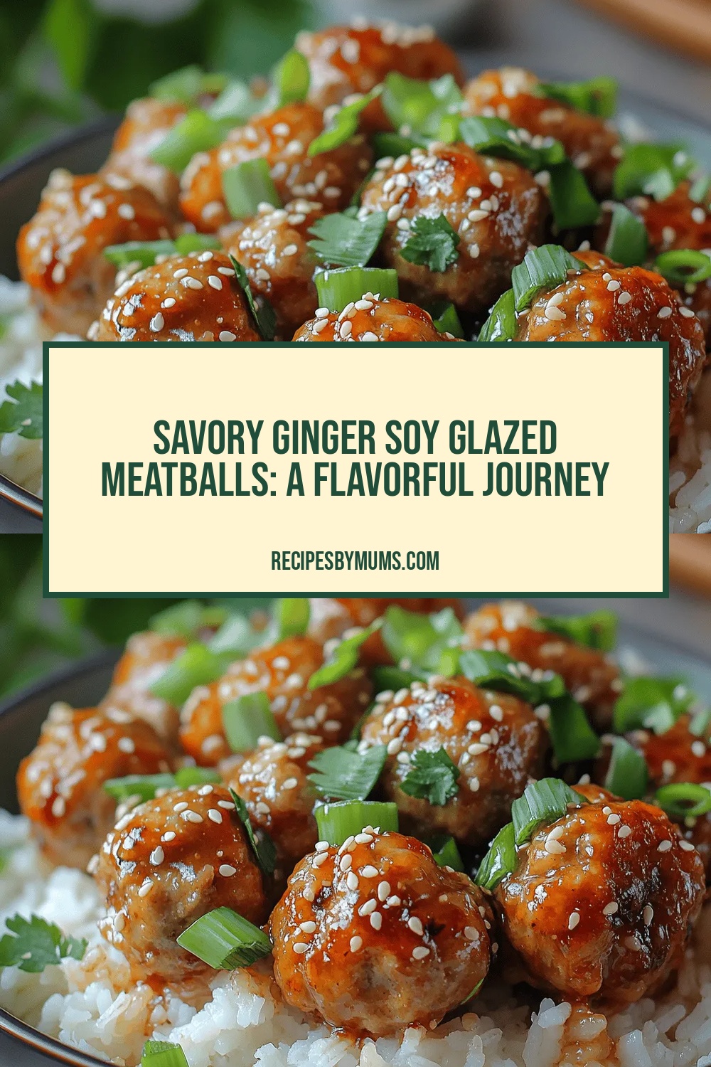 Savory Ginger Soy Glazed Meatballs: A Flavorful Journey