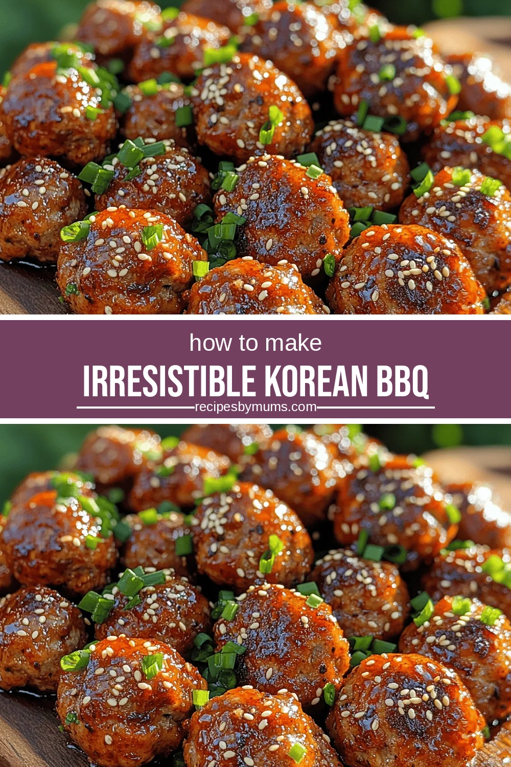 Irresistible Korean BBQ Meatballs