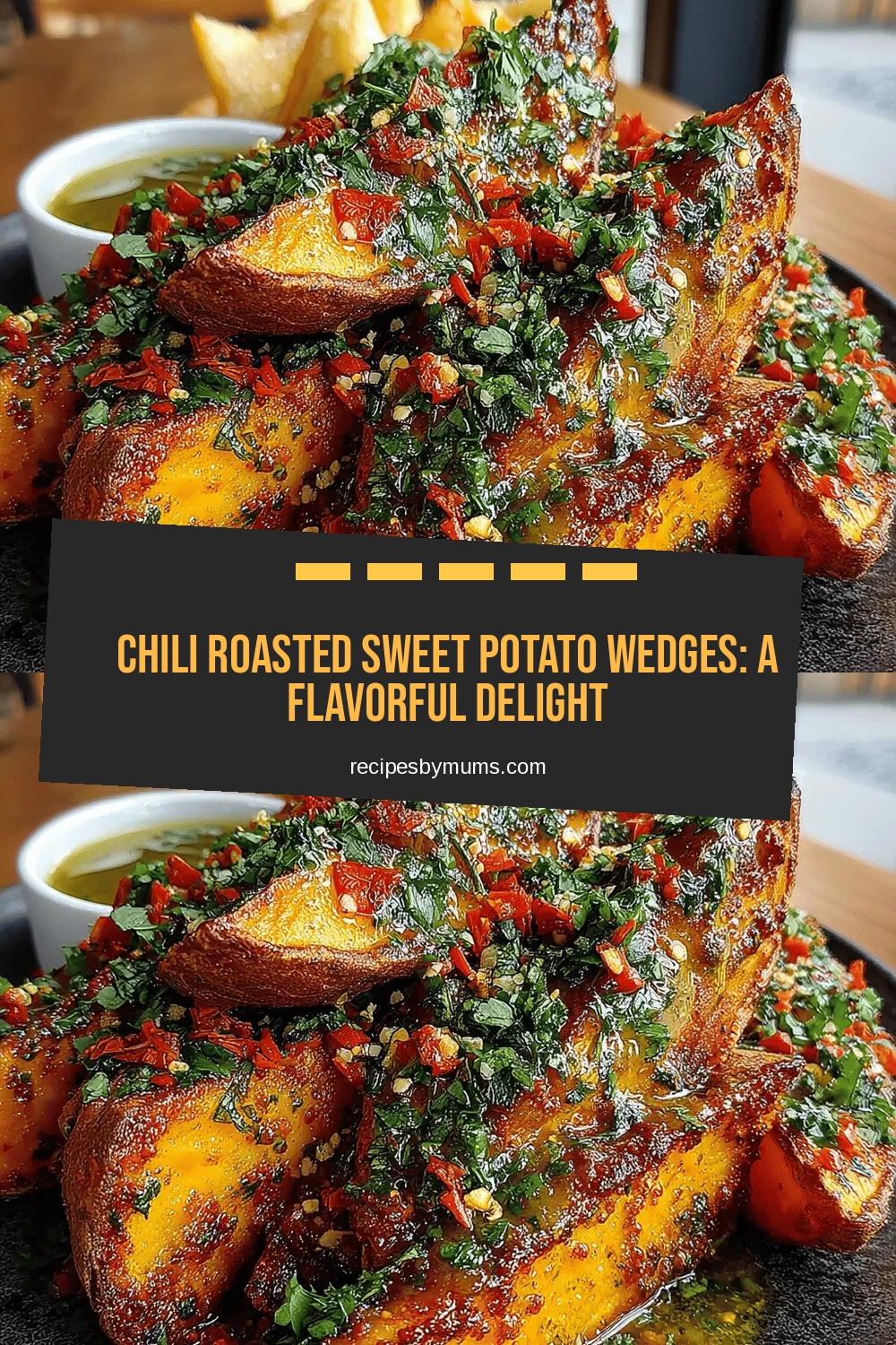 Chili Roasted Sweet Potato Wedges: A Flavorful Delight
