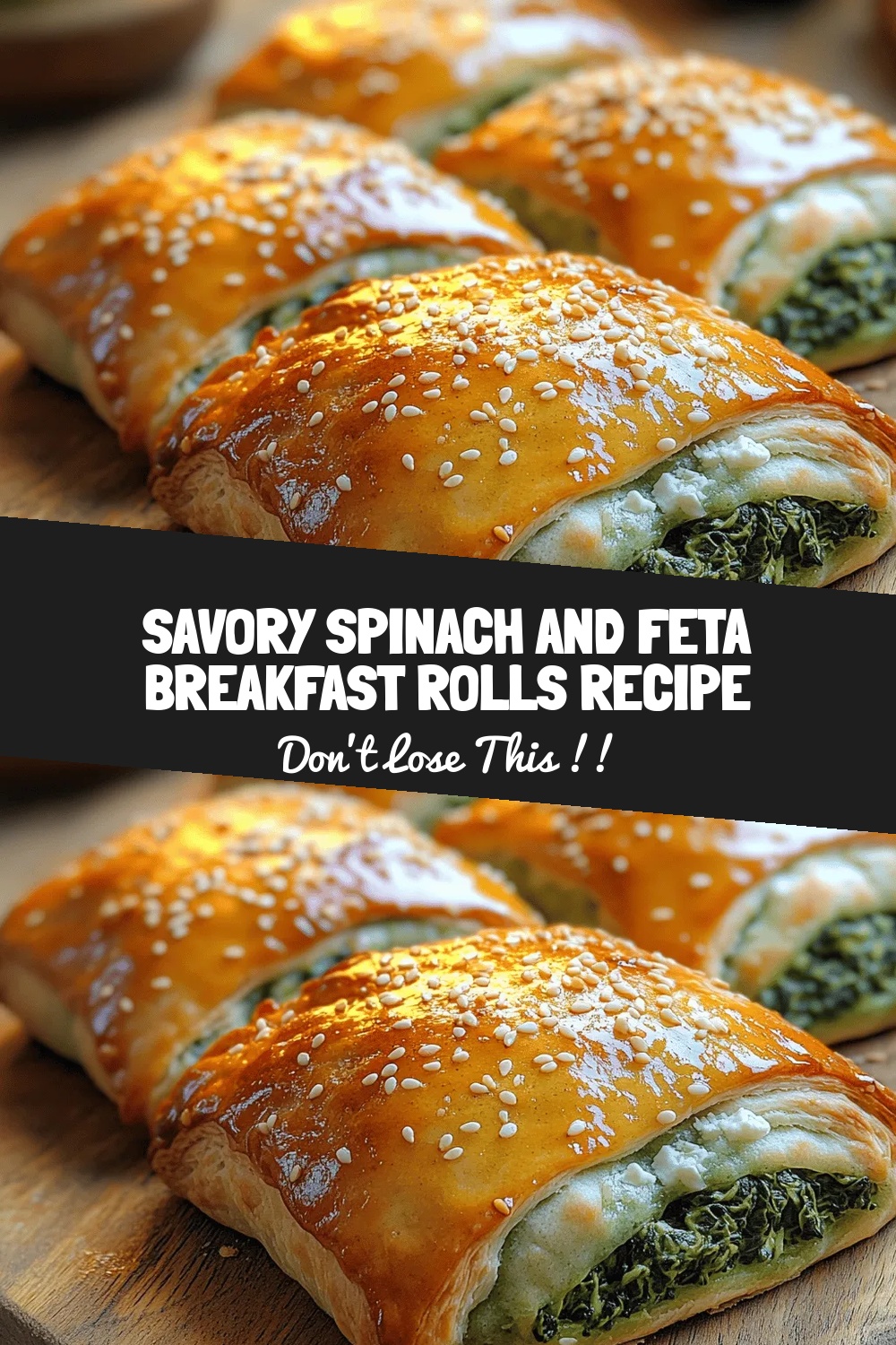 Savory Spinach and Feta Breakfast Rolls Recipe