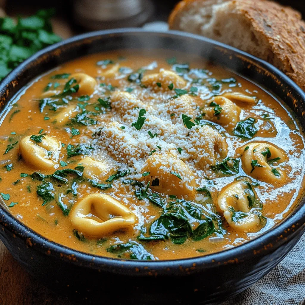 Creamy Spinach Tortellini Soup Recipe