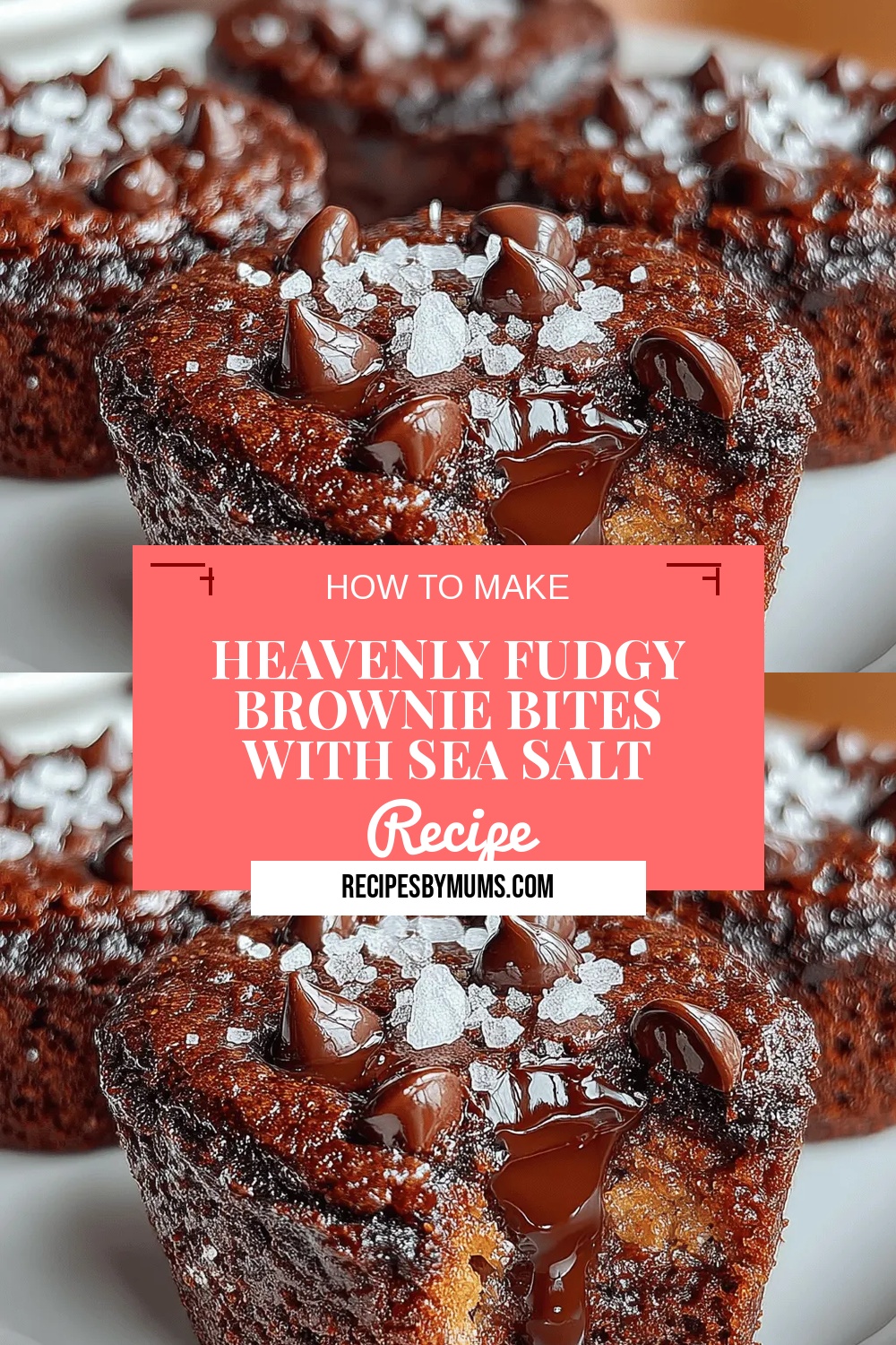 Heavenly Fudgy Brownie Bites with Sea Salt