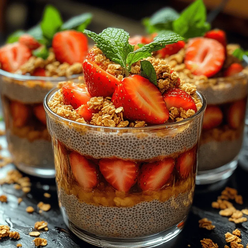 Sweet Strawberry Chia Parfaits